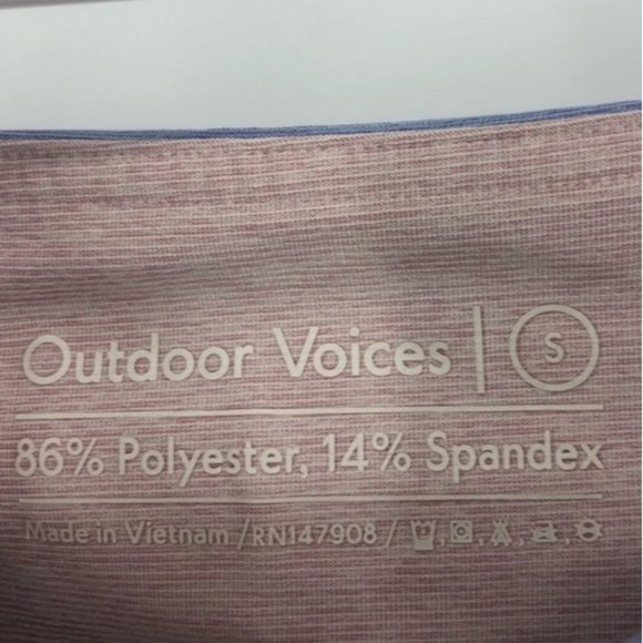 Outdoor voices tri color 7/8 leggings Size Small - Picture 9 of 9